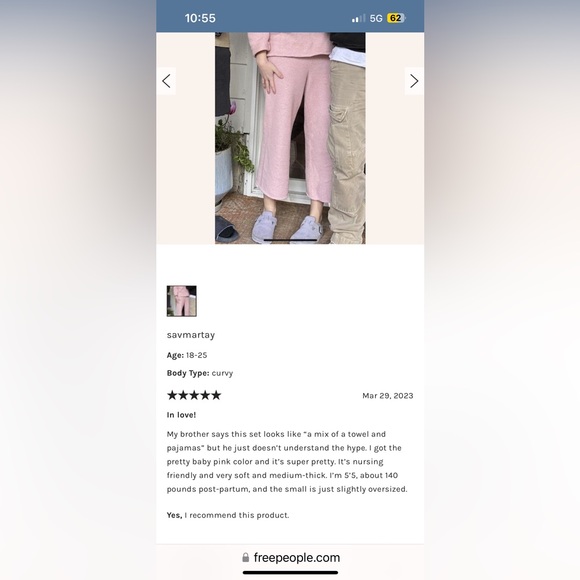 NWOT FREE PEOPLE BEACH Hailee Sweater Set In Dusty Himalayan MSRP $128 Size M - Picture 15 of 16